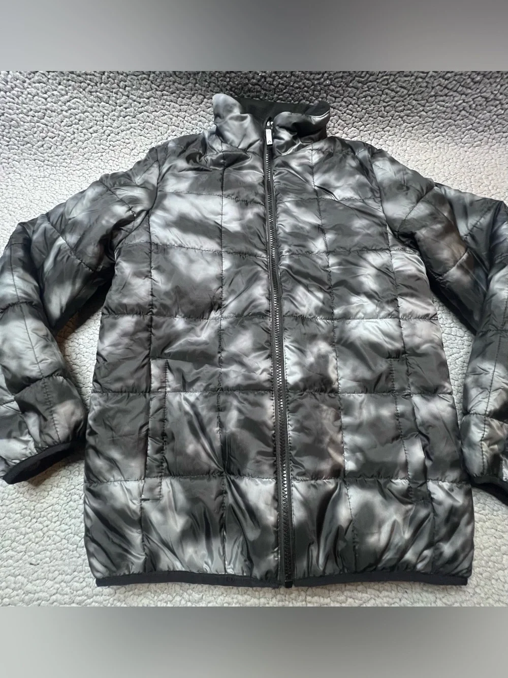 Gerry Puffer Jacket Little Boys Size Large 14-16 Gray And Black Light Jacket